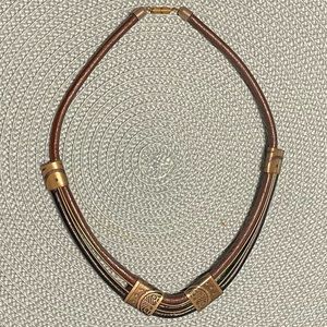 MOBO Leather Multi Cord Necklace